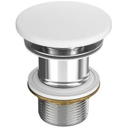 Cersanit Umywalka Nablatowa Larga 50x38 cm - Biały Mat z Korkiem