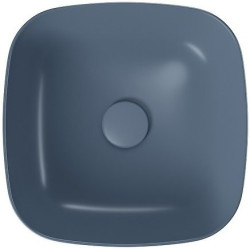 Cersanit Larga umywalka niebieski mat 38x38