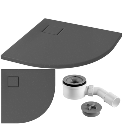 Cersanit  Brodzik Tako Slim 80x80 Szary Mat z Syfonem