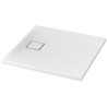 Cersanit Kwadratowy brodzik Tako Slim 80x80, ultra biały, z syfonem w zestawie