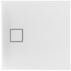 Cersanit Kwadratowy brodzik Tako Slim 80x80, ultra biały, z syfonem w zestawie