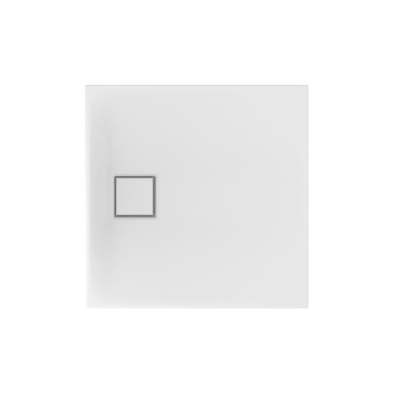 Cersanit Kwadratowy brodzik Tako Slim 80x80, ultra biały, z syfonem w zestawie
