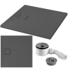 Cersanit Kwadratowy Brodzik Tako Slim 80x80 Szary Mat + Syfon Gratis!