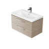 Cersanit Szafka z Umywalką LARA COMO 80 Orzech