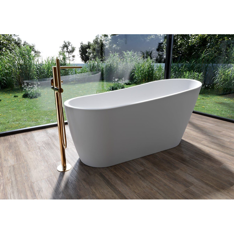 Cersanit Zen: Owalna Wanna Wolnostojąca 167x72 cm z Syfonem