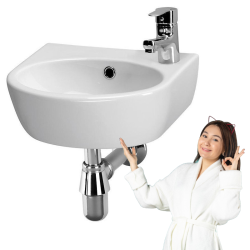 Ceramiczna Umywalka CERSANIT PARVA 40cm z Otworem Prawym