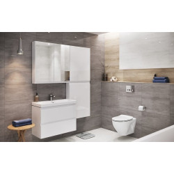 Cersanit MODUO 50 zestaw szafka z umywalką biały połysk cichy domyk