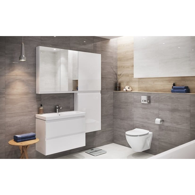 Cersanit MODUO 50 zestaw szafka z umywalką biały połysk cichy domyk