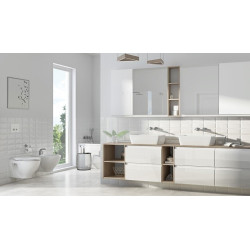 Cersanit MODUO 80 zestaw szafka z umywalką biały połysk cichy domyk