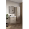 Cersanit Szafka Wisząca z Umywalką Tirso 60cm, Kaszmir Matowy
