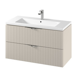 CERSANIT TIRSO - Elegancka szafka z umywalką 100 cm, Kaszmir Matowy, Design DSM - Nowość!