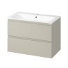 CERSANIT MODUO 80cm Kaszmir Mat - Stylowa Szafka Wisząca z Umywalką
