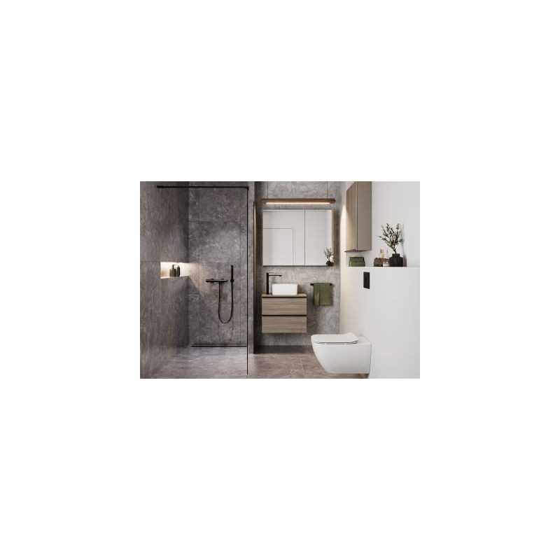 Cersanit Virgo bateria natryskowa czarna