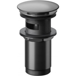 Cersanit Korek Umywalkowy Klik-Klak Automatyczny Czarny Gun Metal PVD dla Umywalek z Przelewem i Bez Przelewu