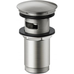 Cersanit Korek Umywalkowy KLIK-KLAK Niklowy z PVD, Uniwersalny, Wysoka Jakość, Nowoczesny Design, Łatwy Montaż