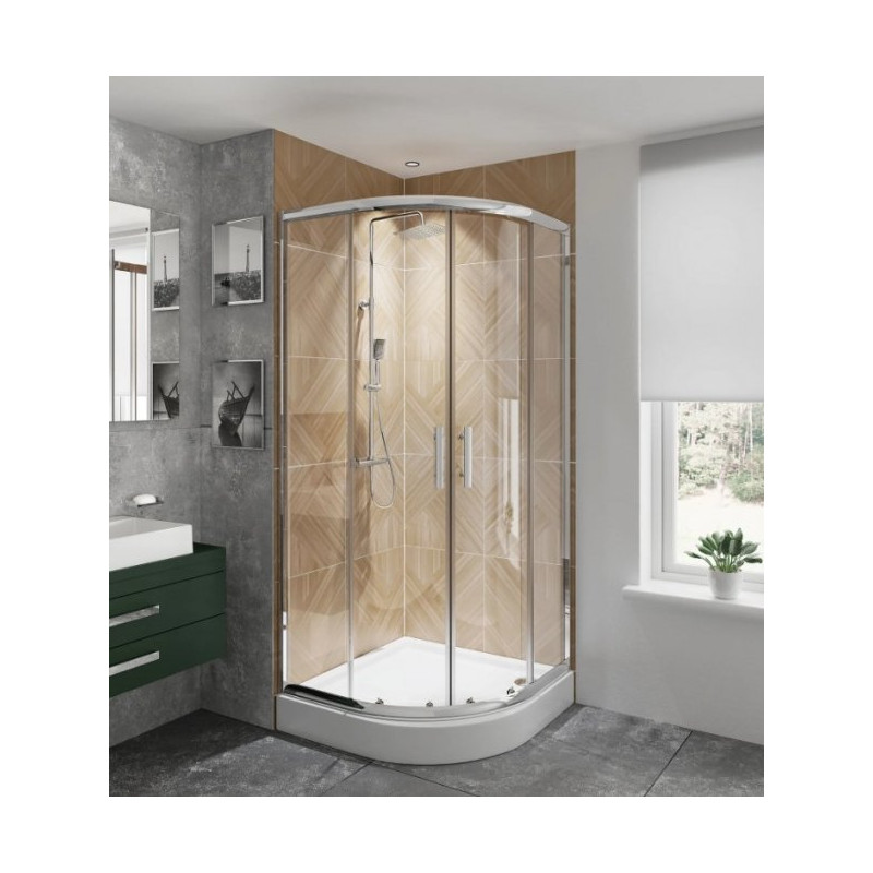 Deante kabinapPrysznicowa Jasmin 80x80 z octem gospodarczym