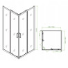 Laveo kabina prysznicowa Bresso 90x90 z brodzikiem Polimat Patio i syfonem