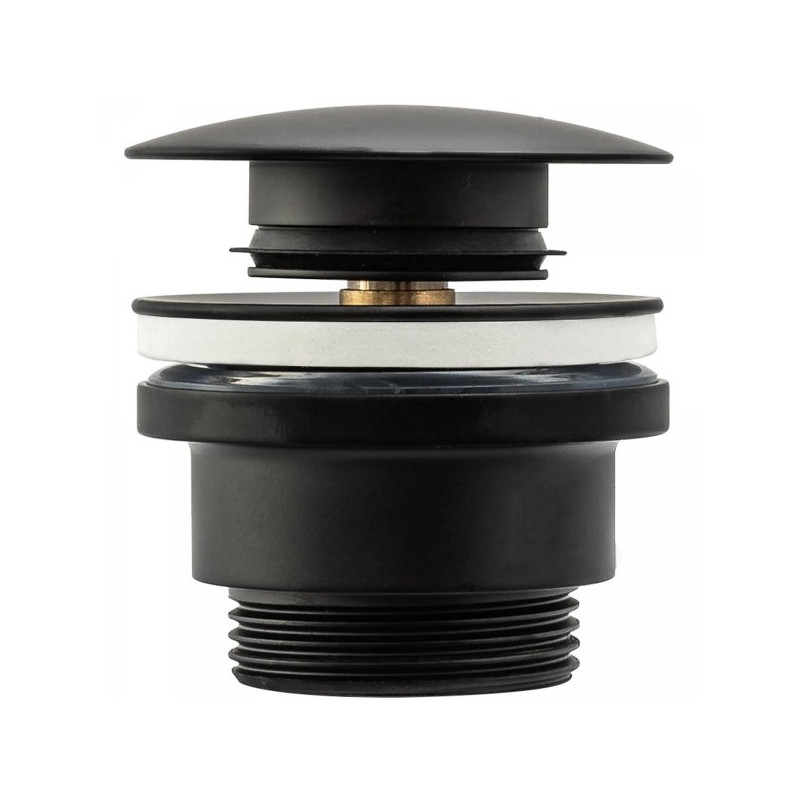 Rea bateria umywalkowa wysoka Foss z korkiem click-clack czarna