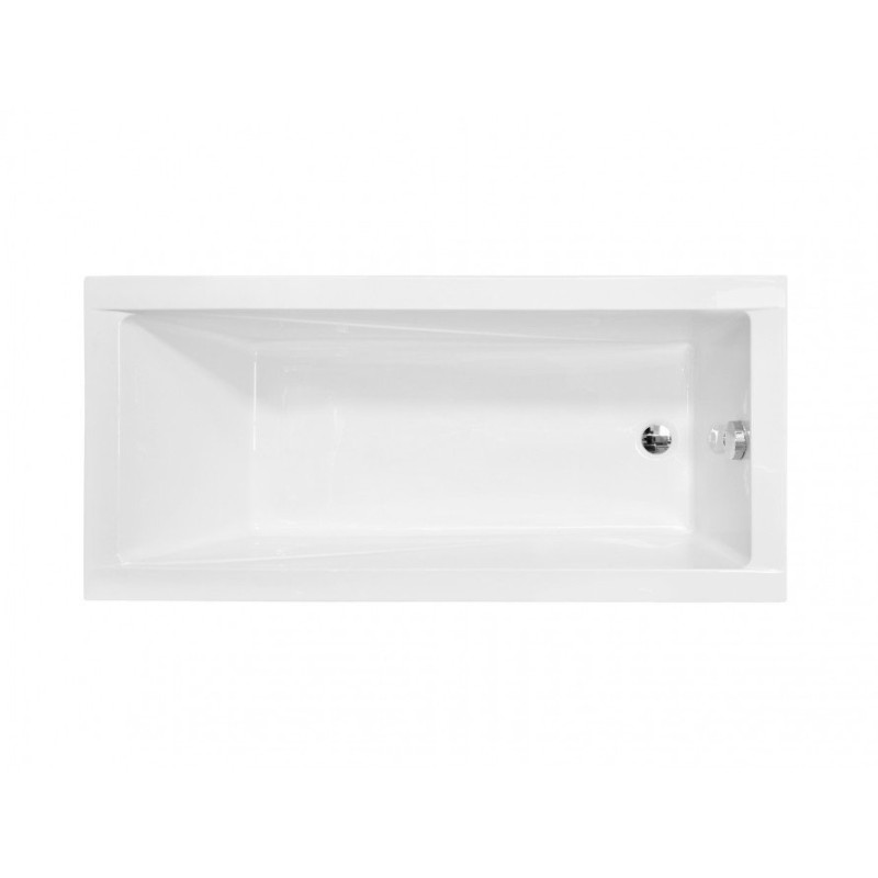 Besco wanna prostokątna Modern Slim 160x70 z syfonem i nóżkami