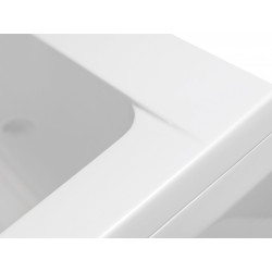 Besco wanna prostokątna Quadro 180x80 z syfonem i nóżkami