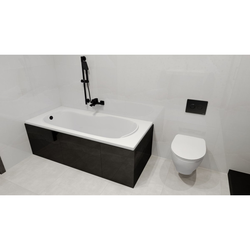 Besco wanna prostokątna Bona 150x70 z syfonem i nóżkami