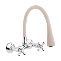 Elegancka Bateria Ścienna Roma Luxe Beż - Styl i Funkcjonalność w Jednym