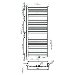 Stylowy Grzejnik Łazienkowy 120 cm Biały - Model UG-01-120 Idealny Do Twojej Łazienki