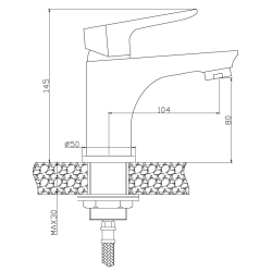 Lśniąca Bateria Umywalkowa Dokos Chrom BU-19-001 - Nowoczesność w Twojej Łazience