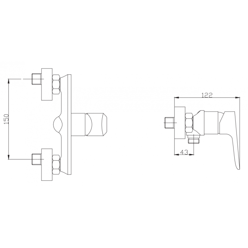 Elegancka Bateria Prysznicowa Dokos Chromowana z Modelem BN-19-001