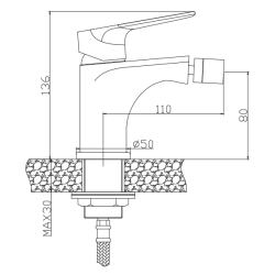 Elegancka Bateria Bidetowa Dokos Chrom - Styl i Funkcjonalność w Twojej Łazience