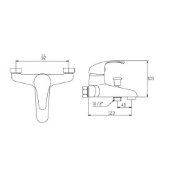 Mitris BW-79-001: Elegancka Bateria Wannowa dla Twojej Łazienki!