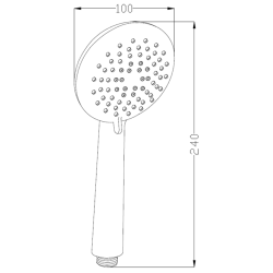 Słuchawka prysznicowa Simi AS-17-002 - Nowoczesność i styl w Twojej łazience!