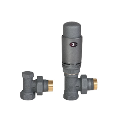 Nowoczesny Komplet Termostatyczny Kątowy Antracytowy – Styl i Funkcjonalność w Jednym!