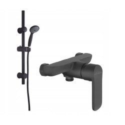 Zestaw Prysznicowy Invena Dark z Czarną Baterią - Elegancja w Twojej Łazience!