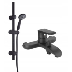 Stylowy Zestaw Prysznicowy INVENA DARK z Baterią Wannową - Elegancja w Czarnościach