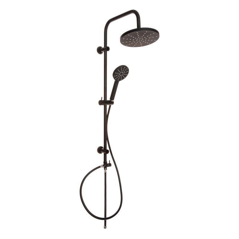 Elegancka Deszczownica Invena Black+ z Baterią w Kolorze Czarnym