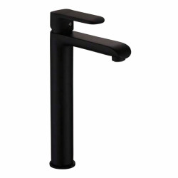 Stylowa Bateria Umywalkowa Czarna Siros Invena z Stałą Wylewką - Doskonała jakość!