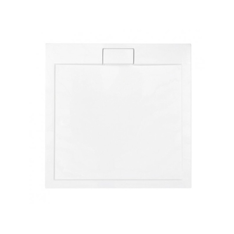 Besco brodzik kwadratowy Axim Ultraslim biały 90x90 z syfonem