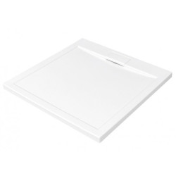 Besco brodzik kwadratowy Axim Ultraslim biały 90x90 z syfonem
