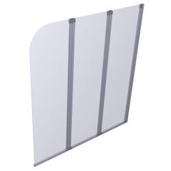 Besco Parawan nawannowy Ambition 3-skrzydłowy 123,5x139 z octem gospodarczym