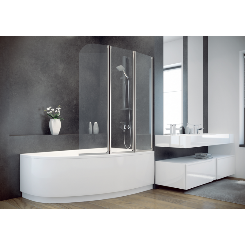 Besco Parawan nawannowy Ambition 3-skrzydłowy 123,5x139 z octem gospodarczym