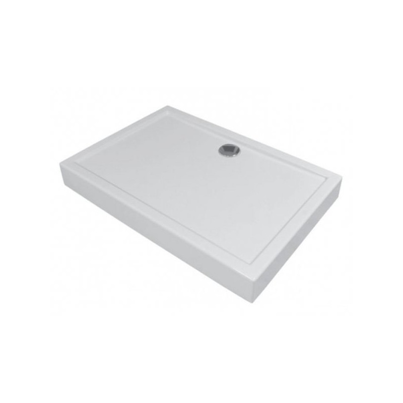 Besco brodzik prostokątny kompaktowy Alpina 100x80 z syfonem