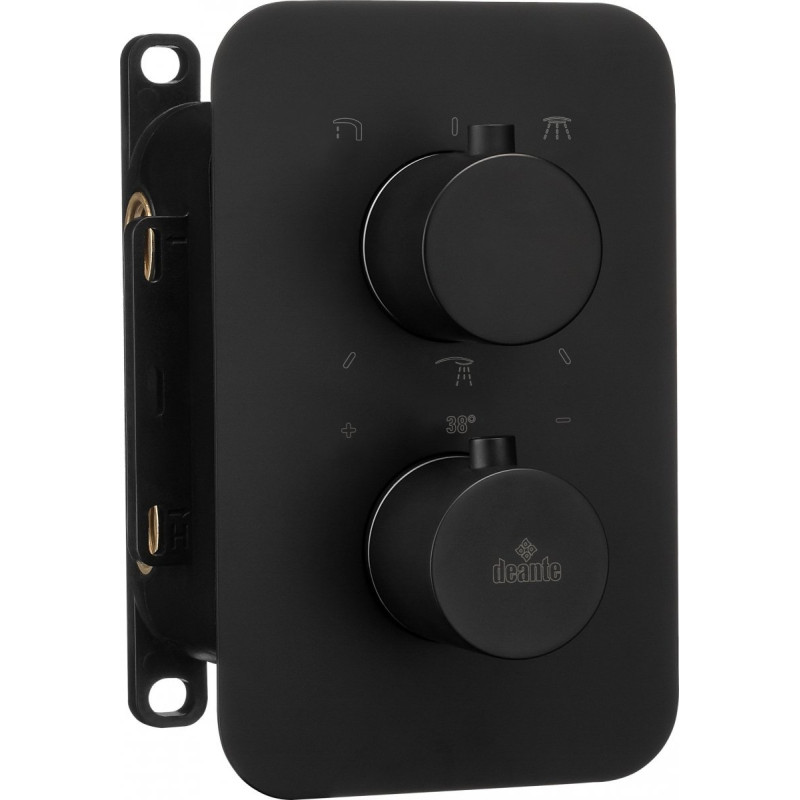 Deante komplet podtynkowy natryskowy bianco z boxem termostatycznym okrągły