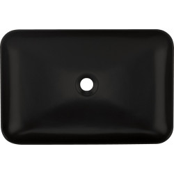 Deante umywalka Tess nero stawiana na blat 600x400 mm