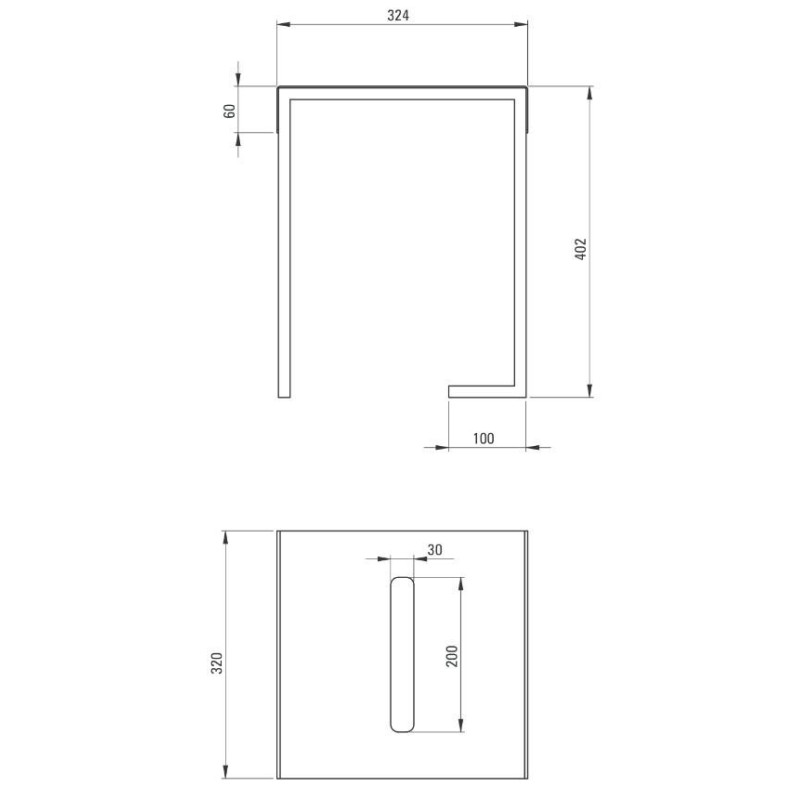 Deante Mokko nero taboret-stolik łazienkowy