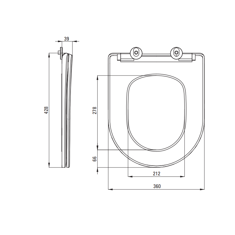 Deante komplet deska + miska wisząca bezkołnierzowa Jaśmin
