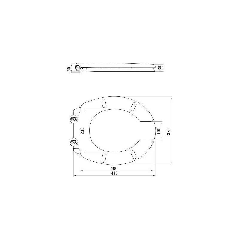 Deante deska wolnoopadająca do miski wiszącej Vital biała