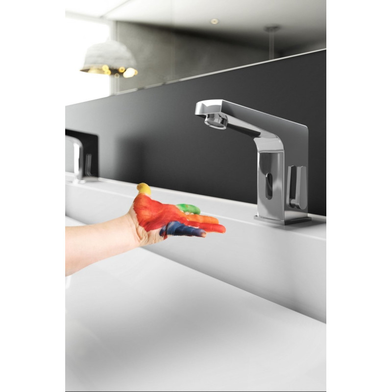 Deante Sensor bateria umywalkowa regulowana chrom sensorowa