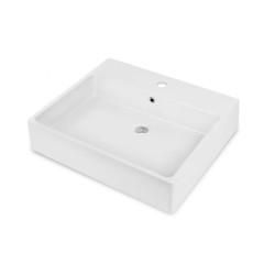 Deante umywalka Temisto biała stawiana na blat 600x500 mm