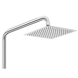 Deante deszczownia Alpinia chrom z baterią wannową mieszaczową z ruchomą wylewką